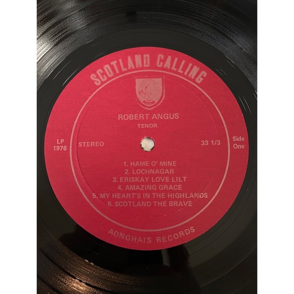 Robert Angus Tenor Scotland Calling LP 1976 Aonghais Records EX Vinyl Stereo - Picture 5 of 7